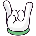 Free Devil Horn Horn Hand Hand Gesture Icon