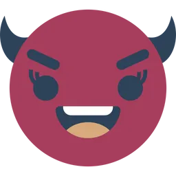 Free Devil Smiley  Icon