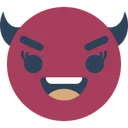 Free Devil Smiley Demon Evil Smiley Icon