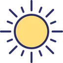 Free Dia Brillante Manana Sol Icono