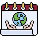 Free Dia Da Terra Calendario Evento Icon