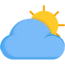 Free Dia Nublado Nube Sol Icono