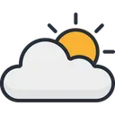 Free Nube Nublado Sol Icono