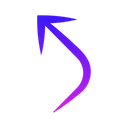 Free Diagonal arrow  Icon