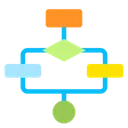 Free Diagrama de flujo  Icono