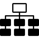 Free Diagramm Blaupause Hierarchie Symbol