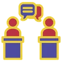 Free Diagrams Debate Politician Icon