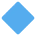 Free Diamond Geometric Blue Icon