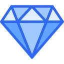 Free Diamond Blue Color Outline Miscellaneous Life Style Icon