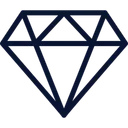 Free Diamond Black Outline Miscellaneous Life Style Icon