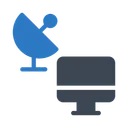 Free Antenne Parabolique Satellite Ecran LCD Icon