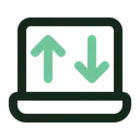 Free Digital Upload Download Icon