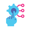 Free Digital Automation Tech Process Automation Tool Icon