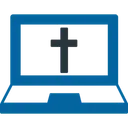Free Digital Christian Cross  Icon