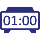 Free Digital Clock Alarm Clock Bedside Clock Icon