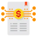 Free Invoice File Business Model Icon