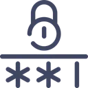 Free Digitales Passwort  Symbol