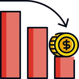 Free Dinheiro diminuiu  Ícone