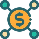 Free Dinheiro Conectar Pagamento Ícone