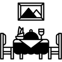Free Dinner Party Dinner Table Icon