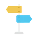 Free Direction Board Post Icon