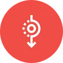 Free Down Direction Path Icon
