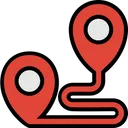 Free Travel Filled Direction Destination Icon