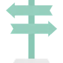 Free Direction Board  Icon