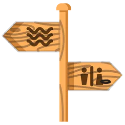 Free Direction Board  Icon