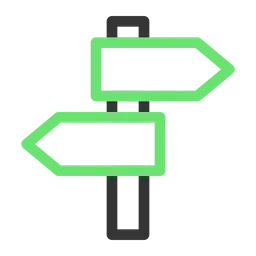 Free Direction Sign  Icon