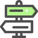 Free Direction Sign  Icon