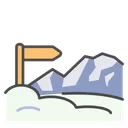 Free Winter Plank Sign Icon