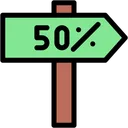 Free Directional Sign  Icon