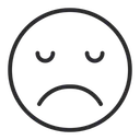 Free Disappointed Face  Icon