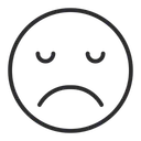 Free Disappointed Face  Icon