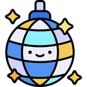 Free Disco Ball New Year Party Icon