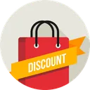 Free Discount Ribbon Carry Icon