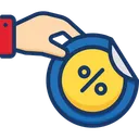 Free Discount  Icon