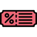 Free Discount Ticket Discount Voucher Discount Icon