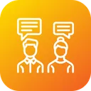 Free Discussion Office Chatting Icon