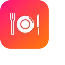 Free Dish Plate Fork Icon