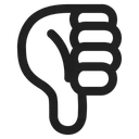 Free Down High Contrast Icon