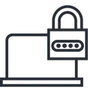 Free Dispositivo Seguro Laptop Seguro Laptop Bloqueado Ícone