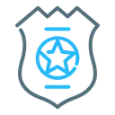 Free Policia Policial Distintivo Ícone