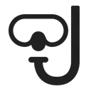 Free Mask High Contrast Icon
