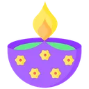 Free A Diwali Lamp Diya Icon
