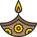 Free Diya Candle Festival Decoration Icon