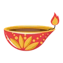 Free Diya Oil Lamp Candle Icon