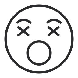 Free Dizzy Face Emoji Icon