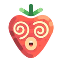 Free Dizzy Strawberry Fruit Icon